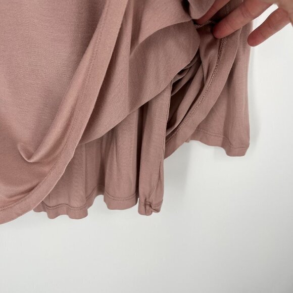 J Jill Pure Jill Supersoft 3/4 Sleeve Elliptical Tee Size S Fawn Pink Mauve Soft - Picture 3 of 11